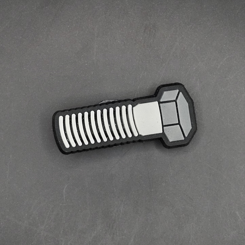 (5/$15) Hex Head Screw Construction Croc Charm